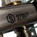 STOUT  Коллектор из нержавеющей стали в сборе с расходомерами 3 вых.