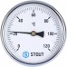 STOUT SIM-0001 Термометр биметаллический с погружной гильзой. Корпус Dn 100 мм, гильза 100 мм 1/2